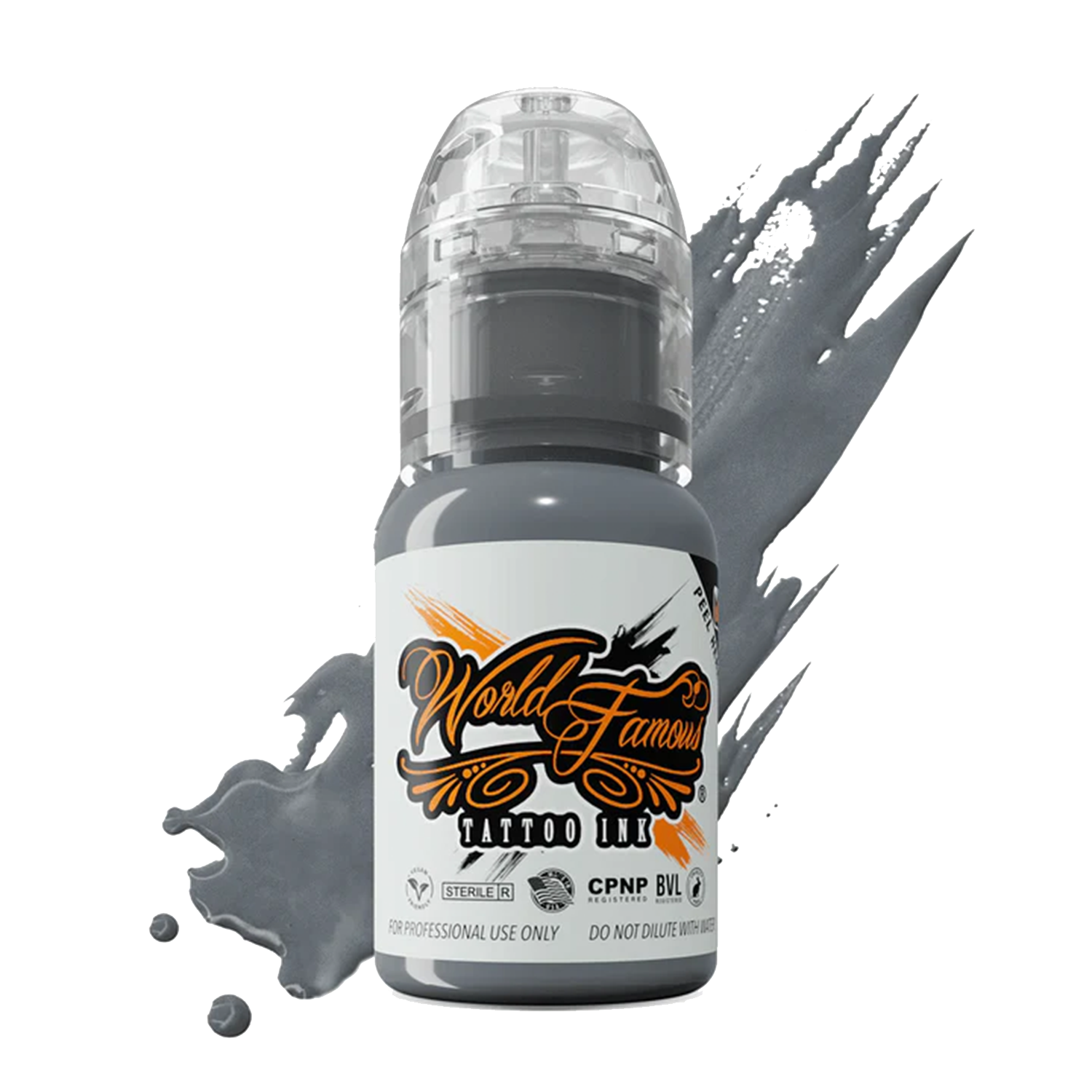 Battleship Grey 1oz bottle by World Famous Tattoo Ink