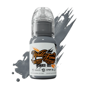 Battleship Grey 1oz bottle by World Famous Tattoo Ink