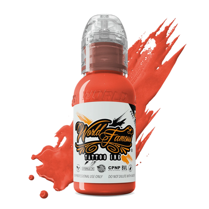 Bora Bora Peach 1oz bottle by World Famous Tattoo Ink