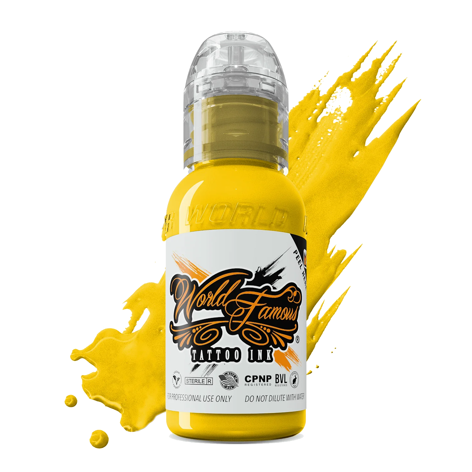 Canary Yellow 1oz bottle by World Famous Tattoo Ink