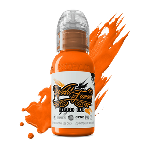 Everest Orange 1oz bottle by World Famous Tattoo Ink