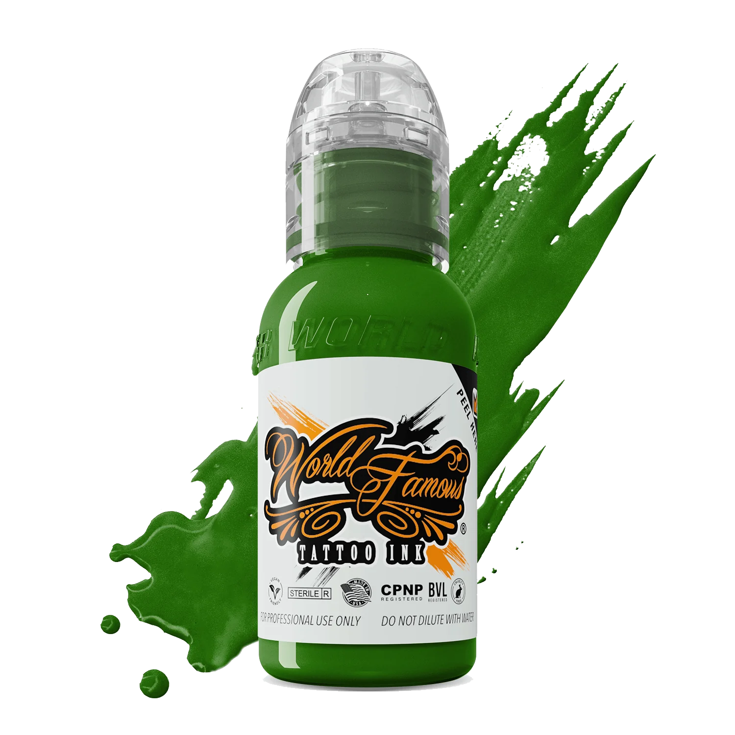 Everglades Green 1oz bottle by World Famous Tattoo Ink