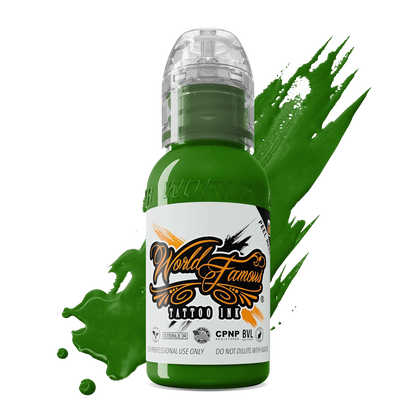 Everglades Green 1oz bottle by World Famous Tattoo Ink