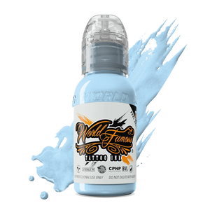 Fountain Blue 1oz bottle by World Famous Tattoo Ink