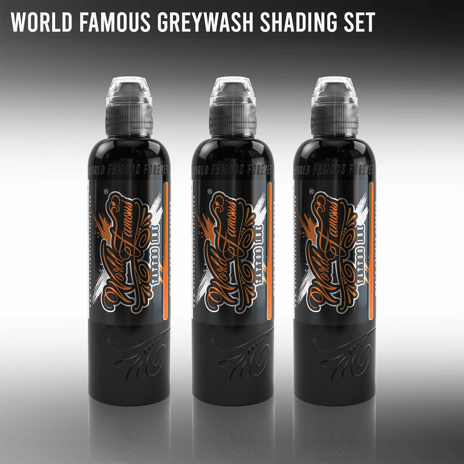 Greywash Shading Tattoo Ink Set by World Famous