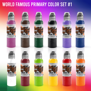 Primary Tattoo Ink Set #1 by World Famous