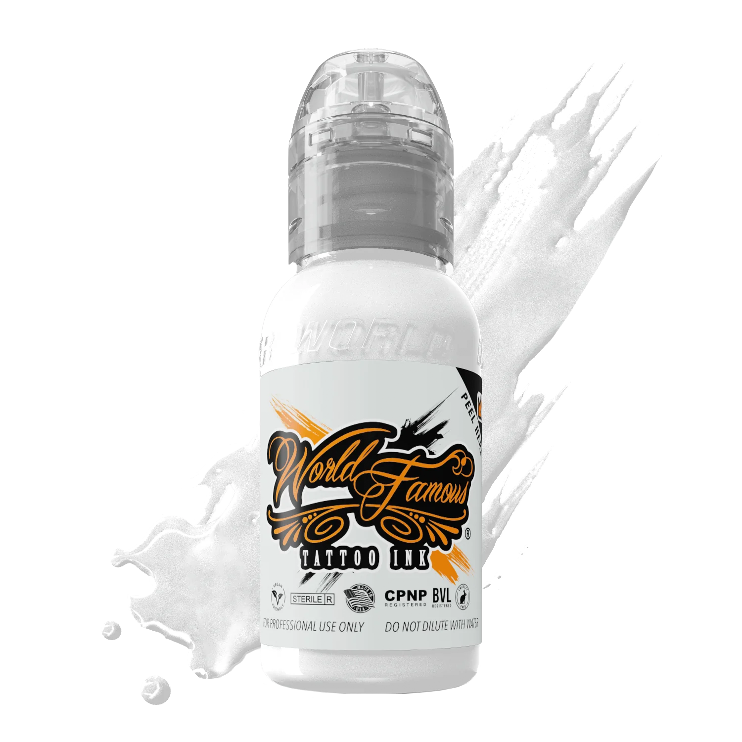 White House 1oz bottle by World Famous Tattoo Ink